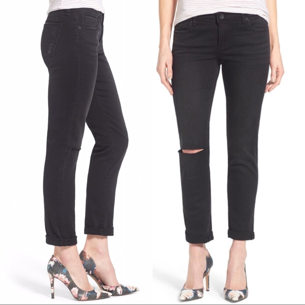 KFTK Catherine Boyfriend Distressed Jeans